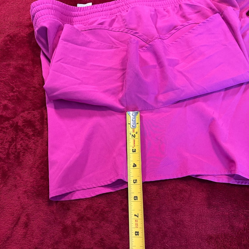 Columbia Womens Pink Active Running Hiking Shorts XL Drawstring Built-in Liner - Picture 6 of 7